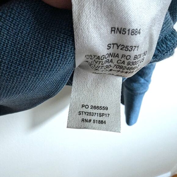 Patagonia Men's Organic Cotton Quilt Snap-T Pullover Size XS Blue - Picture 8 of 8